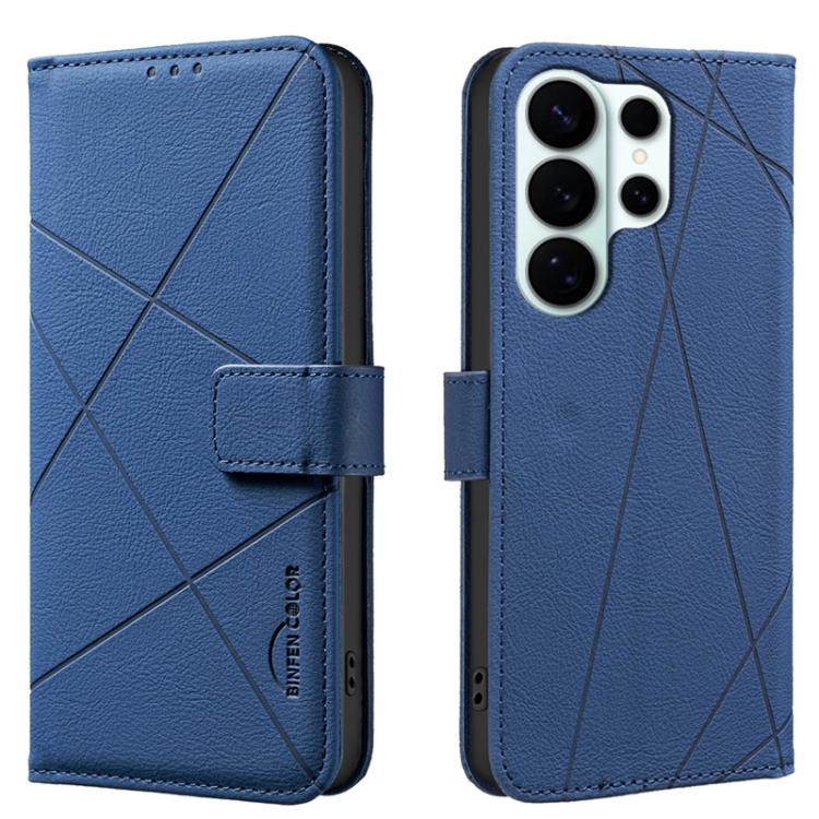 Geometric Pattern RFID Leather Phone Case