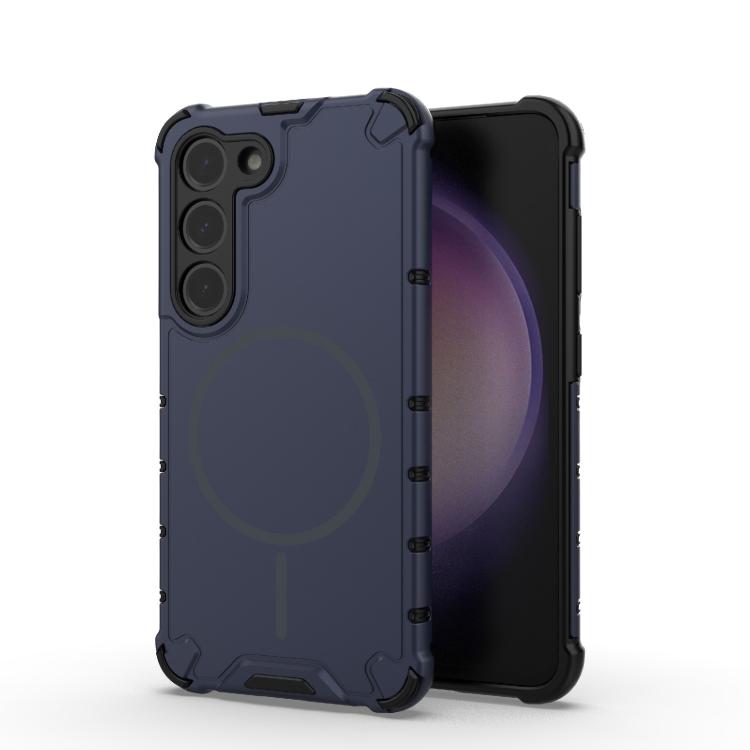 Grating Solid Color MagSafe Magnetic Phone Case