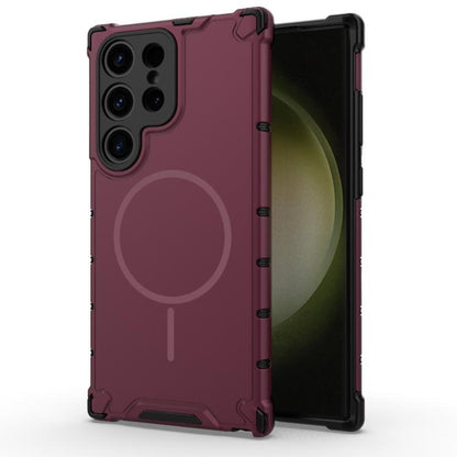 Grating Solid Color MagSafe Magnetic Phone Case