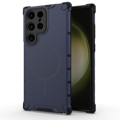 Grating Solid Color MagSafe Magnetic Phone Case