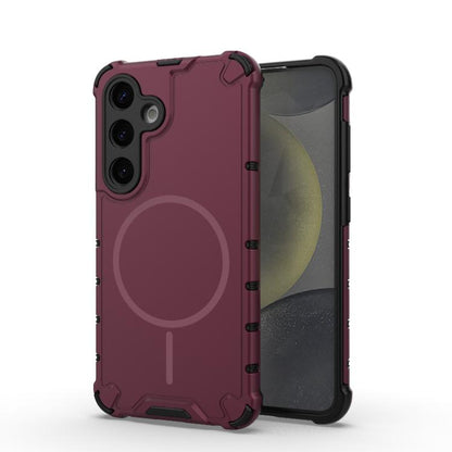 Grating Solid Color MagSafe Magnetic Phone Case