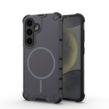 Grating Solid Color MagSafe Magnetic Phone Case