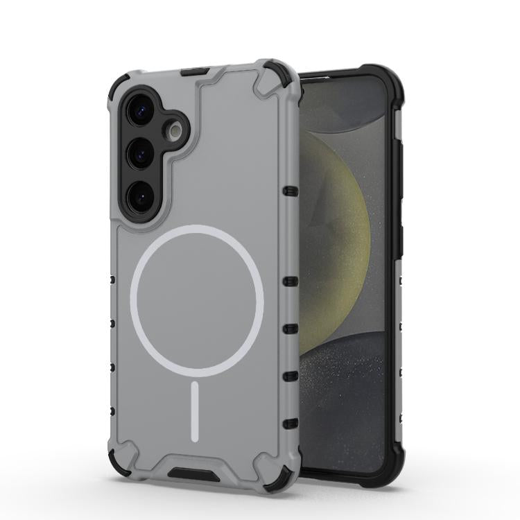 Grating Solid Color MagSafe Magnetic Phone Case