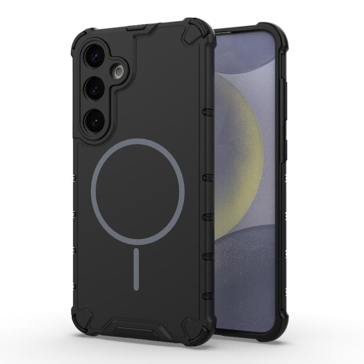 Grating Solid Color MagSafe Magnetic Phone Case