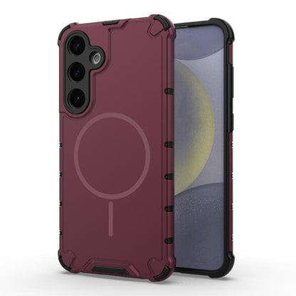 Grating Solid Color MagSafe Magnetic Phone Case