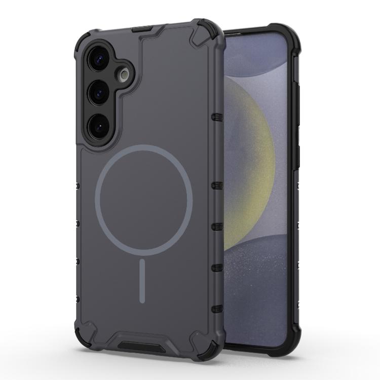 Grating Solid Color MagSafe Magnetic Phone Case