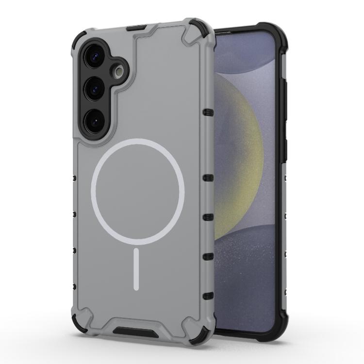 Grating Solid Color MagSafe Magnetic Phone Case