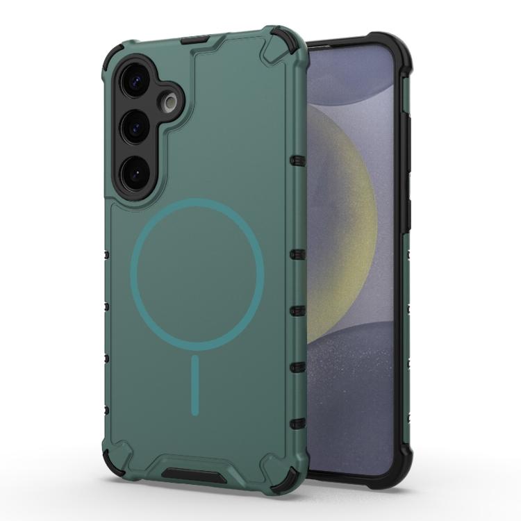 Grating Solid Color MagSafe Magnetic Phone Case