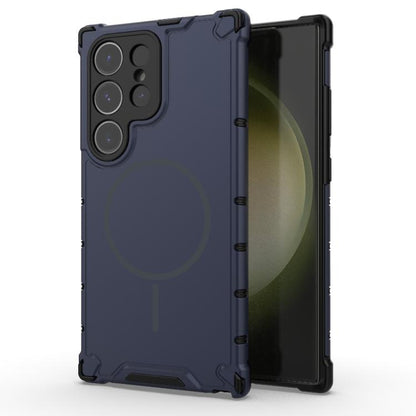 Grating Solid Color MagSafe Magnetic Phone Case