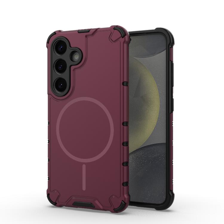 Grating Solid Color MagSafe Magnetic Phone Case