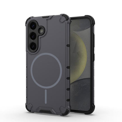 Grating Solid Color MagSafe Magnetic Phone Case