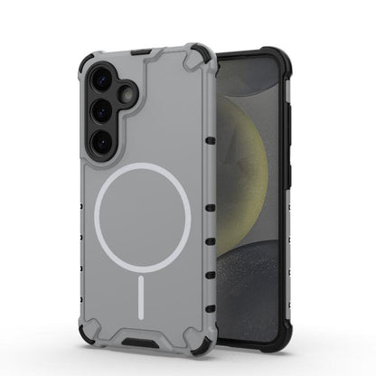 Grating Solid Color MagSafe Magnetic Phone Case