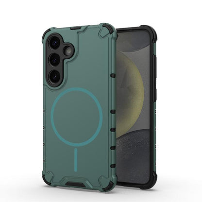 Grating Solid Color MagSafe Magnetic Phone Case