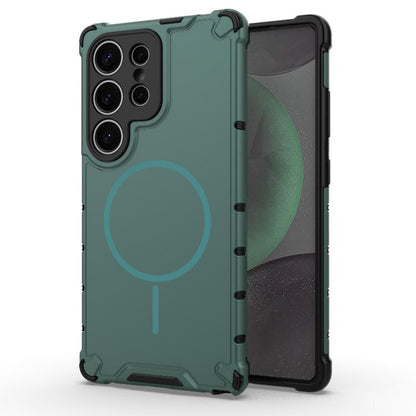 Grating Solid Color MagSafe Magnetic Phone Case