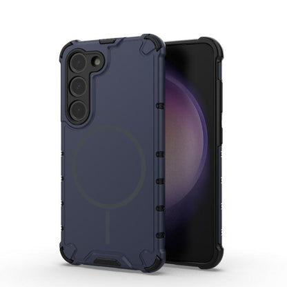 Grating Solid Color MagSafe Magnetic Phone Case