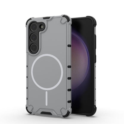 Grating Solid Color MagSafe Magnetic Phone Case