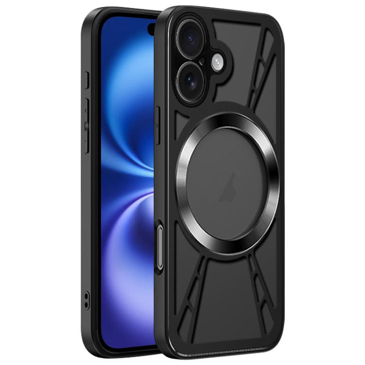 Silicone Cooling Hollow Metal MagSafe Phone Case