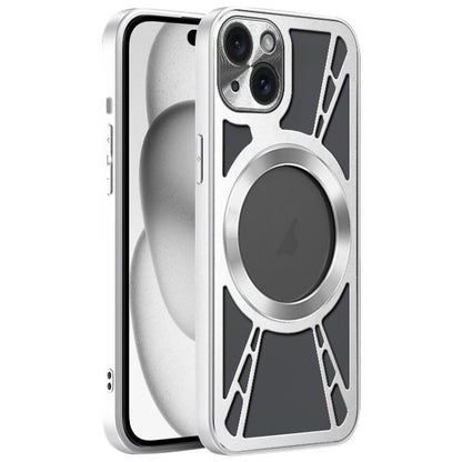 Silicone Cooling Hollow Metal MagSafe Phone Case