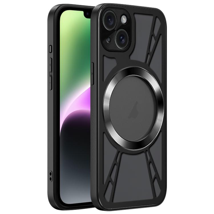 Silicone Cooling Hollow Metal MagSafe Phone Case