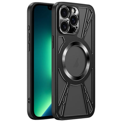 Silicone Cooling Hollow Metal MagSafe Phone Case