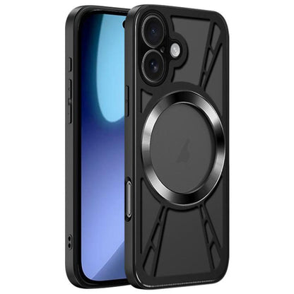 Silicone Cooling Hollow Metal MagSafe Phone Case