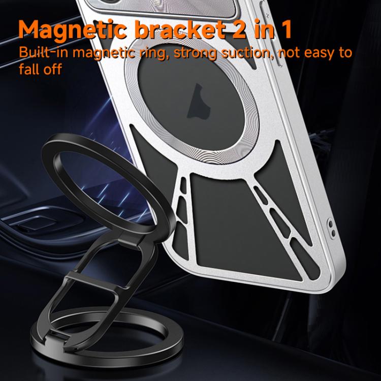 Silicone Cooling Hollow Metal MagSafe Phone Case