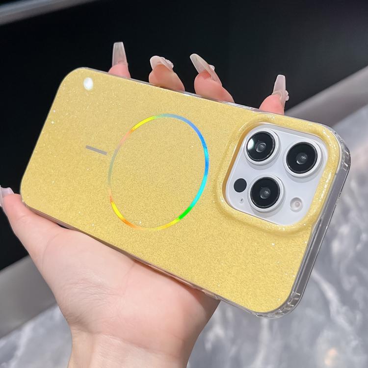 Glitter Powder Plating MagSafe IMD Full Coverage Phone Case