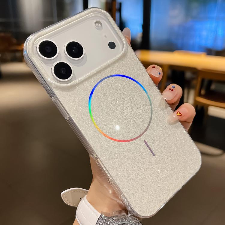 Glitter Powder Plating MagSafe IMD Full Coverage Phone Case