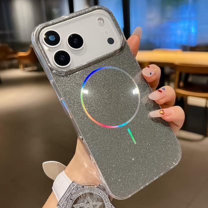 Glitter Powder Plating MagSafe IMD Full Coverage Phone Case