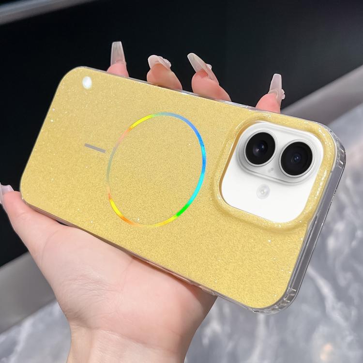 Glitter Powder Plating MagSafe IMD Full Coverage Phone Case
