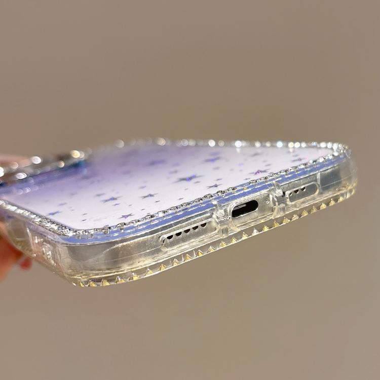 Holographic Starry Pattern TPU Hybrid IMD Full Coverage Phone Case
