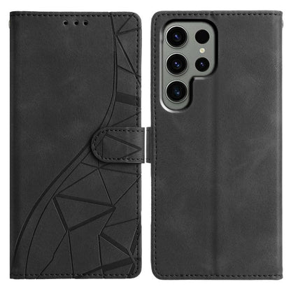 Triangles Embossed Leather Phone Case