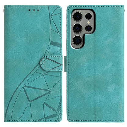 Triangles Embossed Leather Phone Case