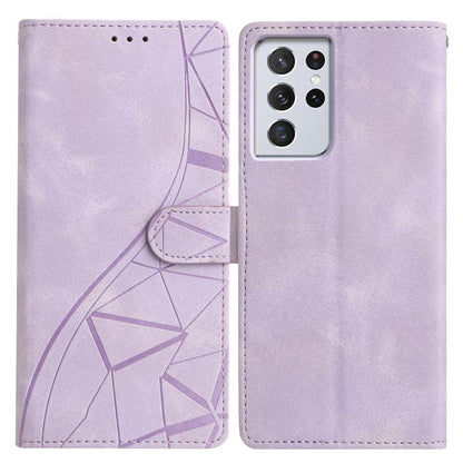 Triangles Embossed Leather Phone Case