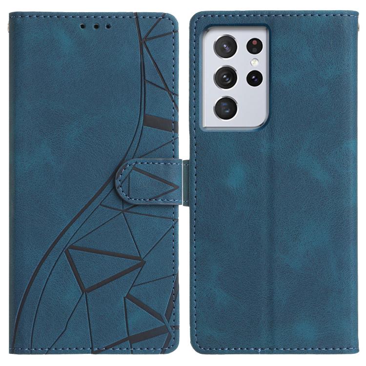 Triangles Embossed Leather Phone Case