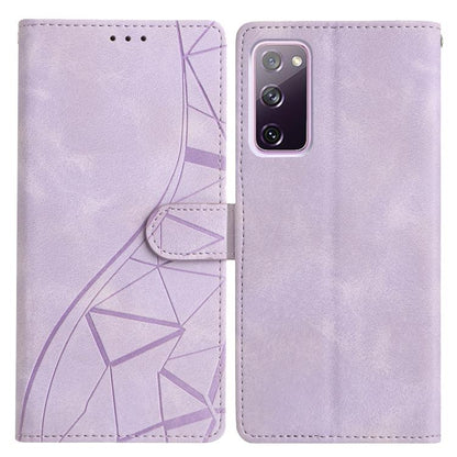 Triangles Embossed Leather Phone Case