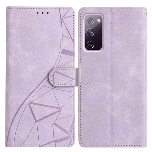 Triangles Embossed Leather Phone Case