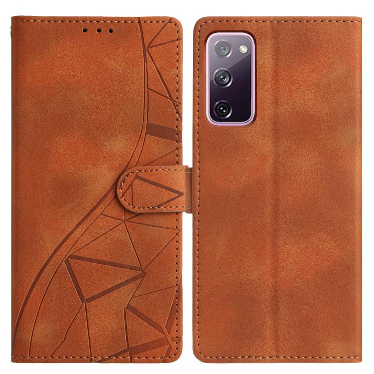Triangles Embossed Leather Phone Case