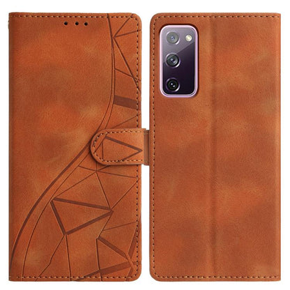 Triangles Embossed Leather Phone Case