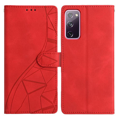 Triangles Embossed Leather Phone Case