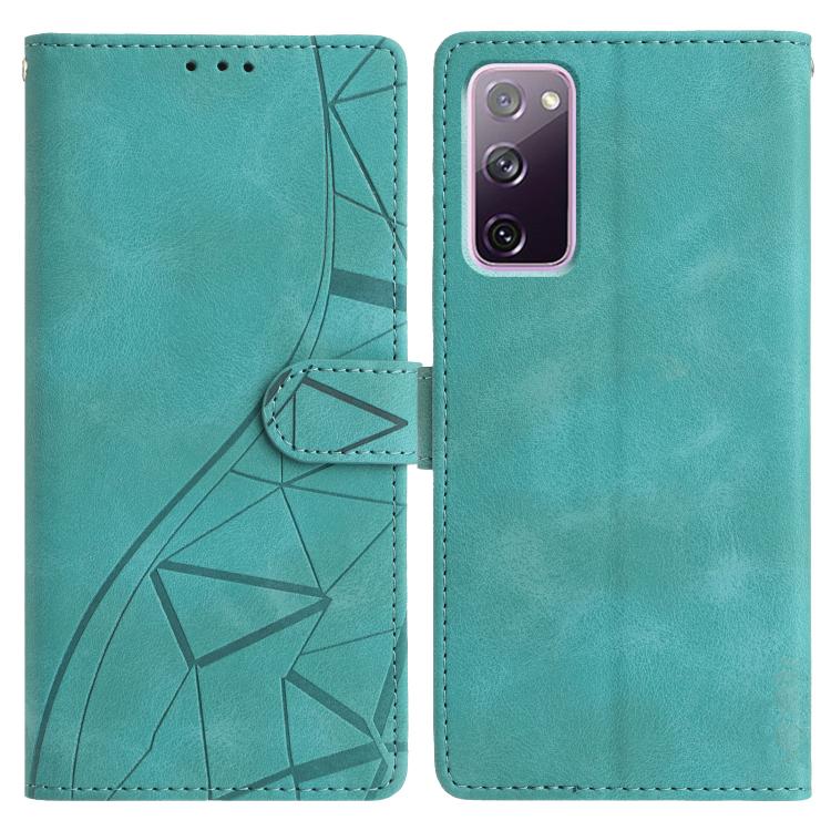 Triangles Embossed Leather Phone Case