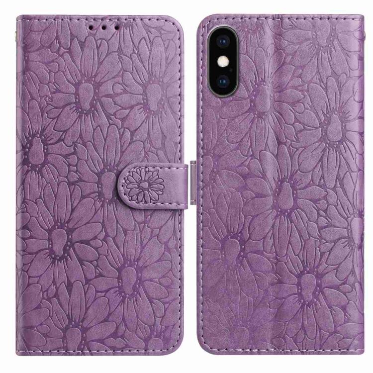 Daisy Embossed Leather Phone Case