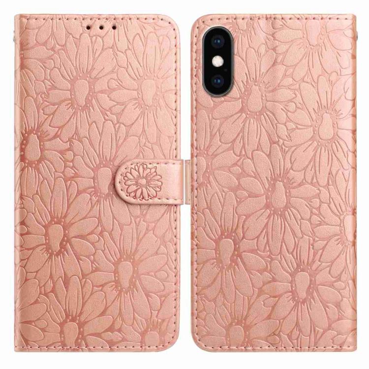 Daisy Embossed Leather Phone Case