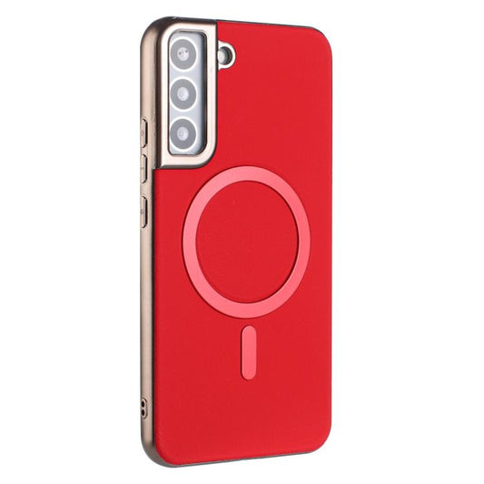 Solid Color Plating MagSafe Full Coverage Phone Case