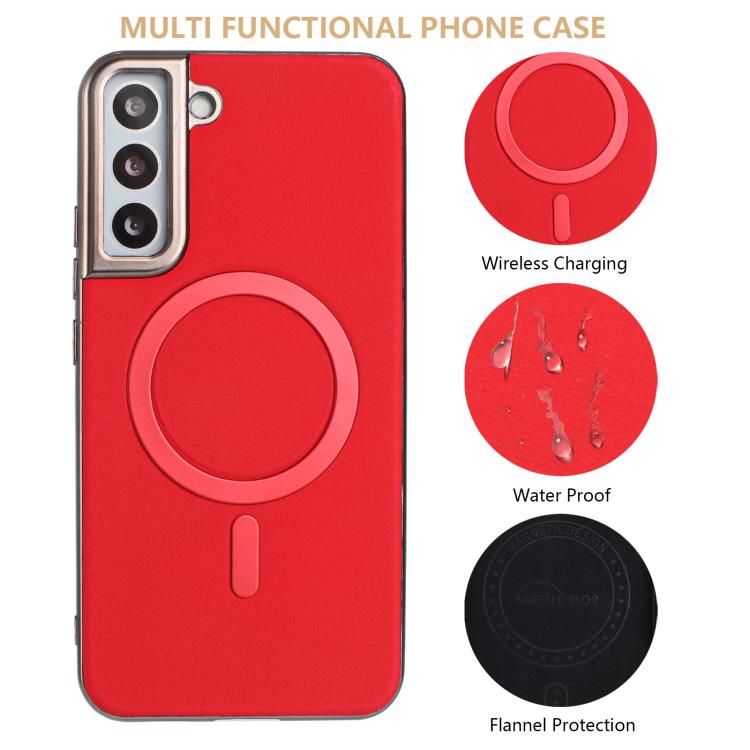 Solid Color Plating MagSafe Full Coverage Phone Case
