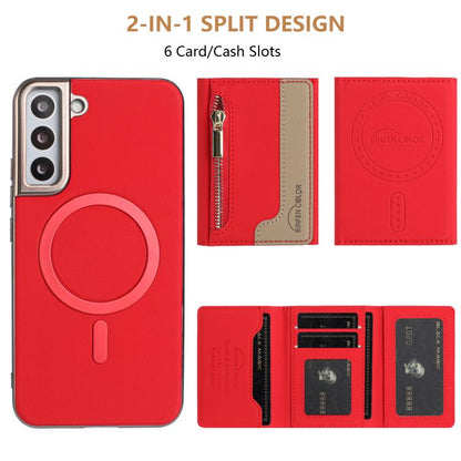 Zipper Horizontal Magnetic Card Bag RFID MagSafe Phone Case