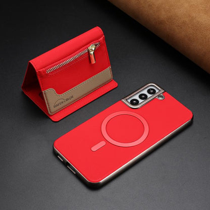 Zipper Horizontal Magnetic Card Bag RFID MagSafe Phone Case
