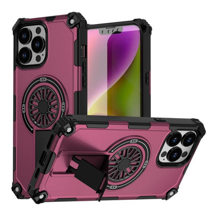 Shockproof Kickstand Metallic Shaft MagSafe Phone Case
