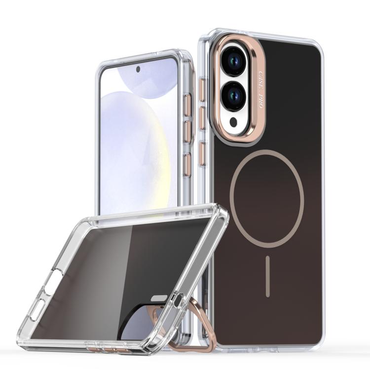 Gradient Discolor Lens Kickstand Magsafe Phone Case