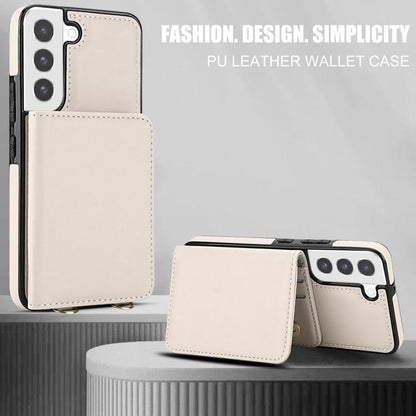 Crossbody Dual-buckle Wallet RFID Back Leather Phone Case
